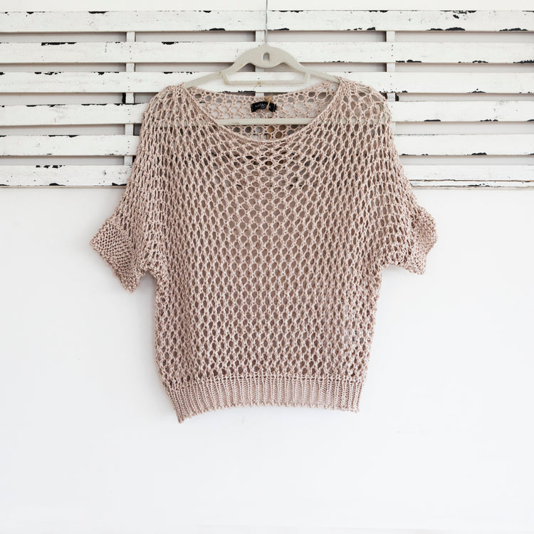 Crotchet short sleeve top