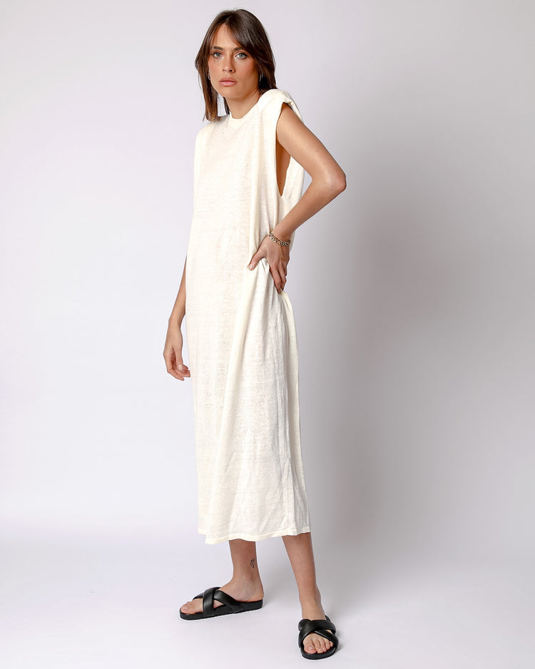 Linen maxi dress