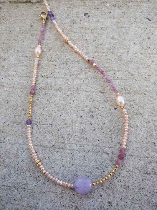 Dainty Gemstone necklace