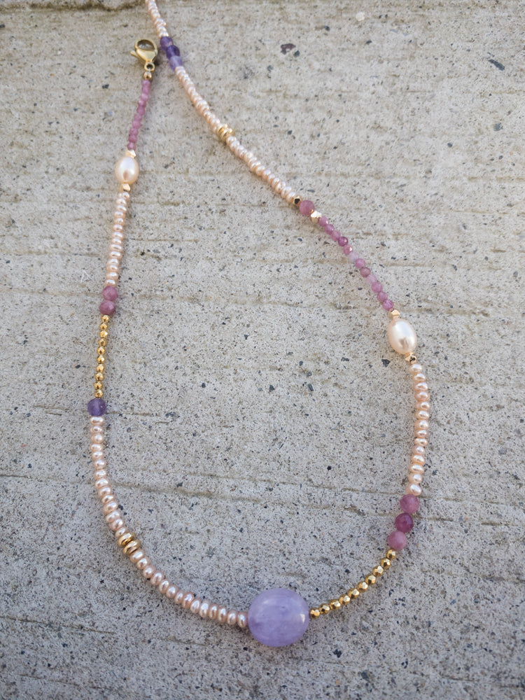 Dainty Gemstone necklace