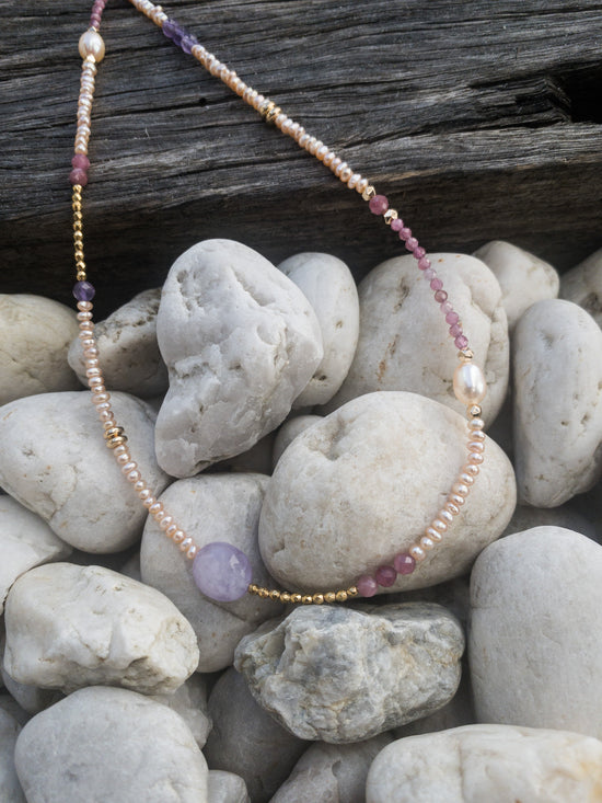 classic collection Dainty Gemstone necklace